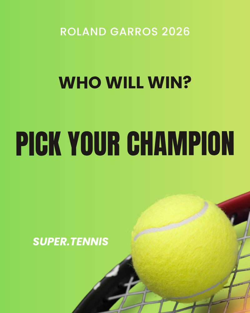 Roland Garros 2026 — Pick your winner